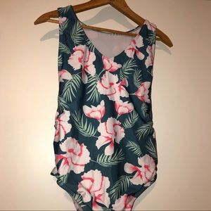 Tropical One Piece W/ Cut Out Sides 🌺